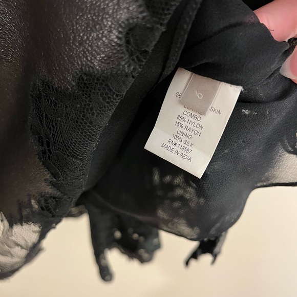 Jason Wu lambskin and lace skirt size 6 - Picture 7 of 10